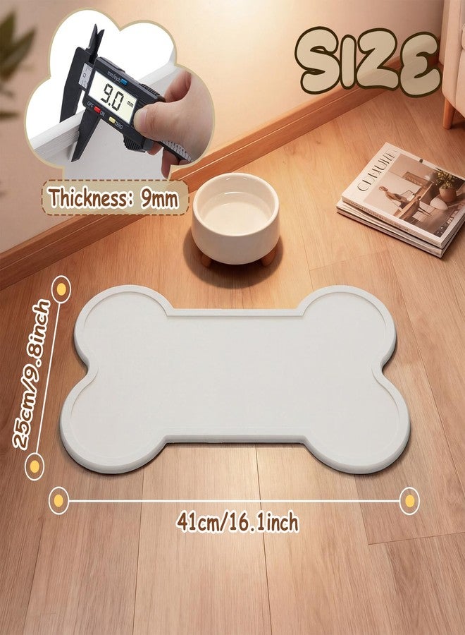 Ferrochef Stone Dry Mat for Pets, 16" x 10" Diatomaceous Earth Pet Feeding Mat, Water Bowls Quick Drying Tray for Pet Cat Dog, Non-Slip Waterproof Dog Cat Accessories for Messy Drinkers, Water Spills - Image 5